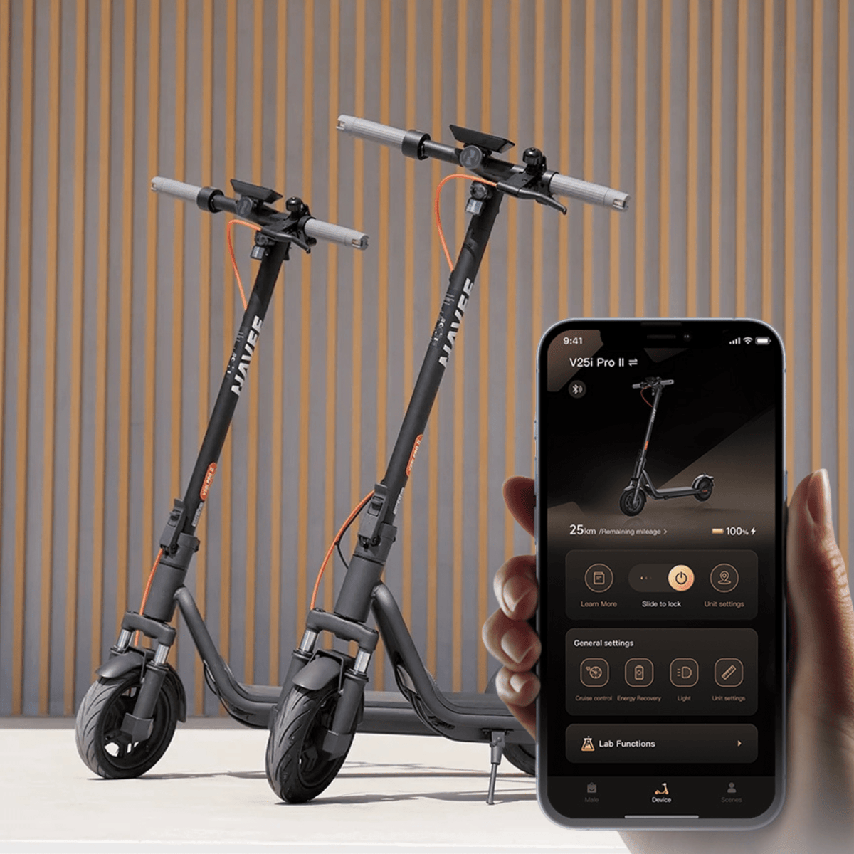 NAVEE V25i Pro II - E-Scooter - Wheelyshop