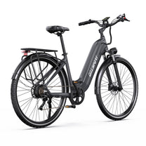 OneSport OT05 Pro E-Bike von vorne in Schwarz