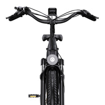 Lenker des OneSport OT05 Pro mit Display und Bedienelementen in Schwarz
