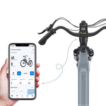 Smartphone-App für das OneSport OT05 Pro E-Bike in Hellblau