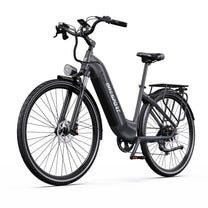 OneSport OT05 Pro E-Bike schräg von vorne in Schwarz