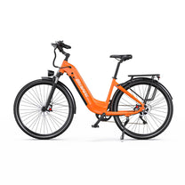 OneSport OT05 Pro E-Bike in der Seitenansicht in Orange