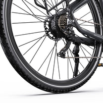 Schaltung und Kette des OneSport OT05 Pro in Schwarz