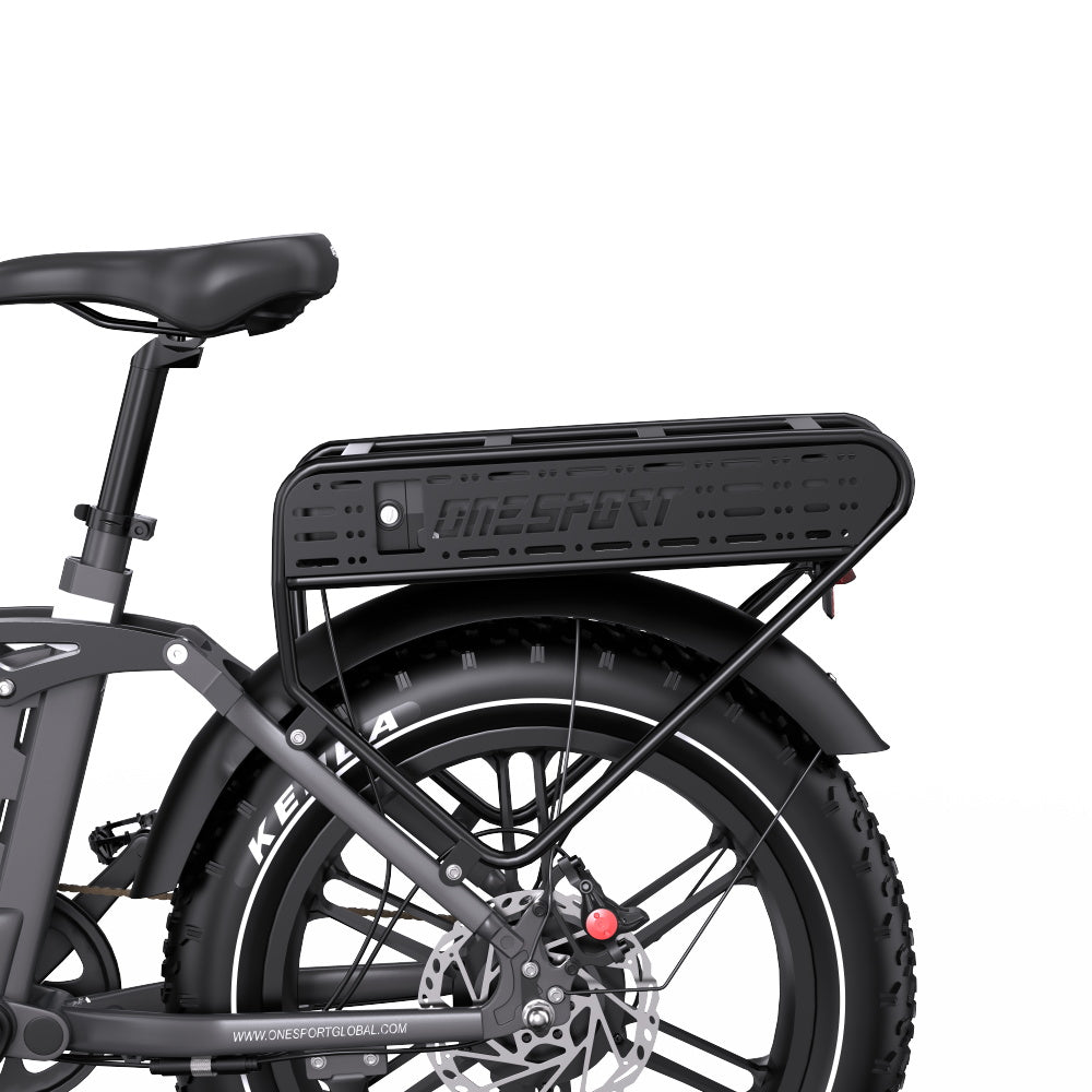 Gepäckträger des OneSport OT08 Pro in Grau