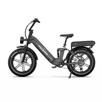 OneSport OT08 Pro Fatbike-E-Bike in der Seitenansicht in Grau