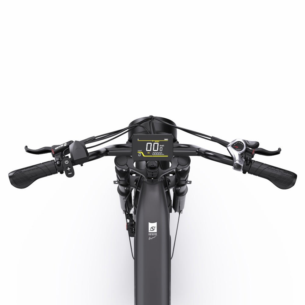 Lenker des OneSport OT08 Pro in Grau von oben