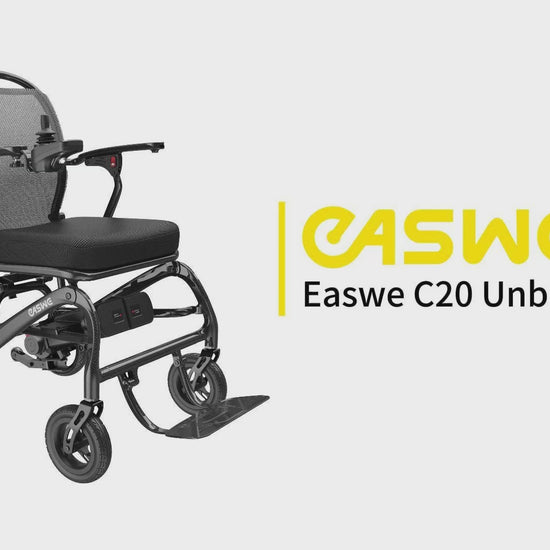 Easwe® C20 Unboxing – Long Range Carbon Fiber Electric Wheelchair