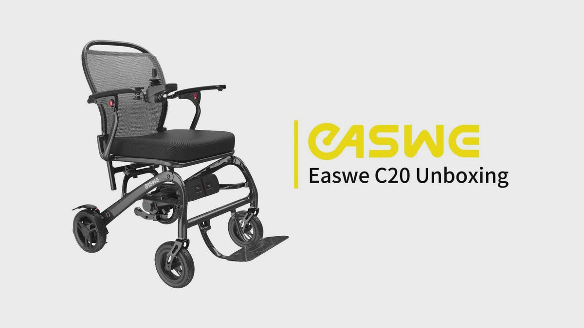 Easwe® C20 Unboxing – Long Range Carbon Fiber Electric Wheelchair
