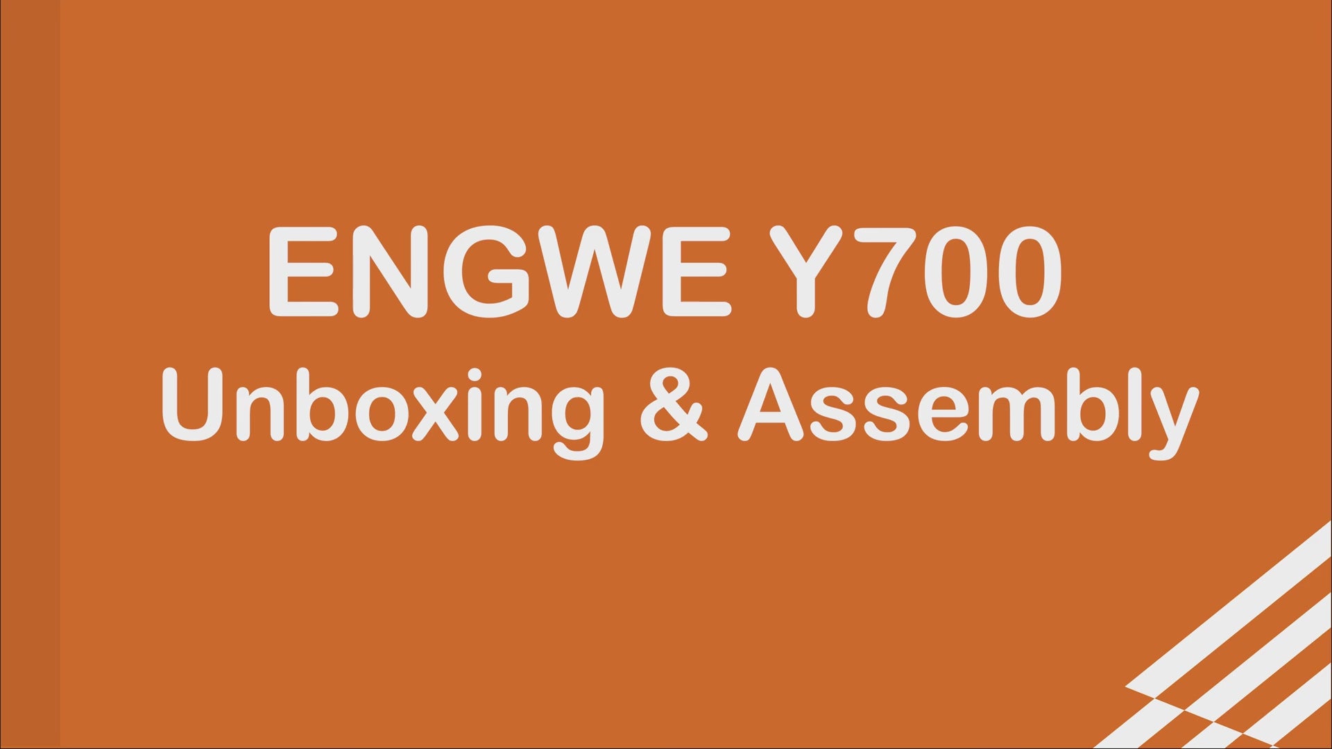 ENGWE Y700 Unboxing & Assembly