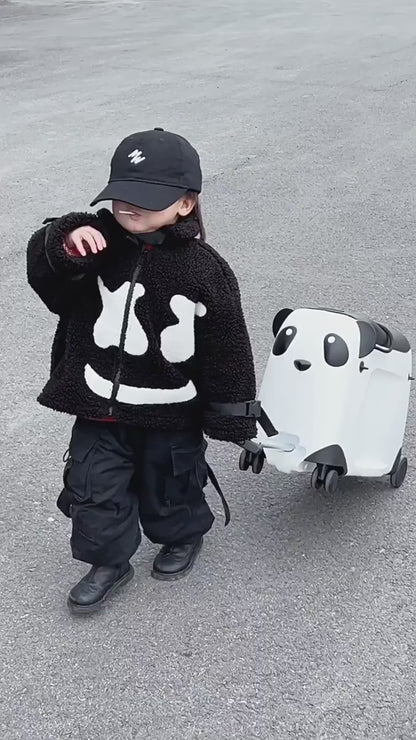 Åkbar resväska för barn – Panda Edition