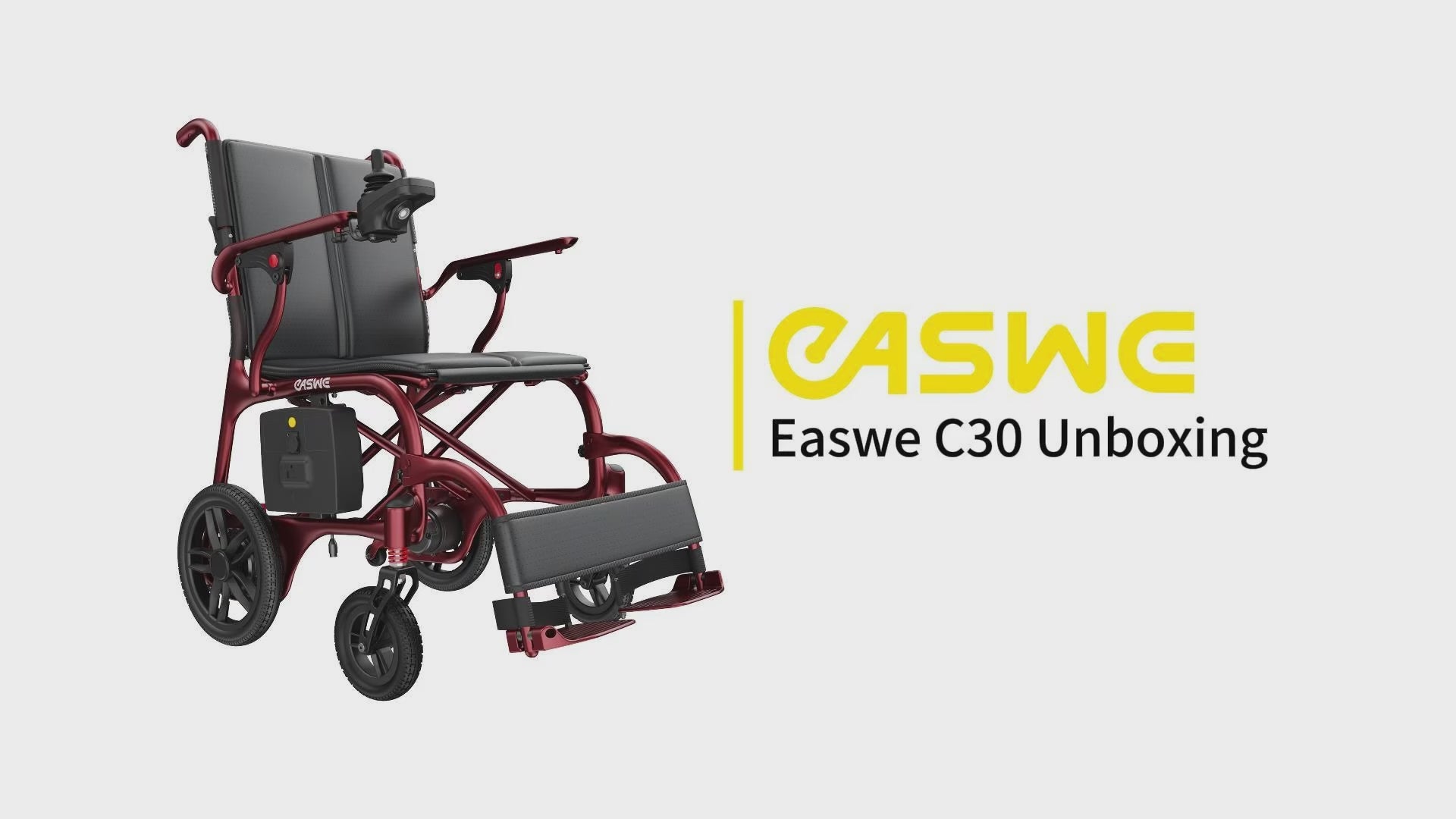Easwe® C30 Carbon Fiber Electric Wheelchair Unboxing