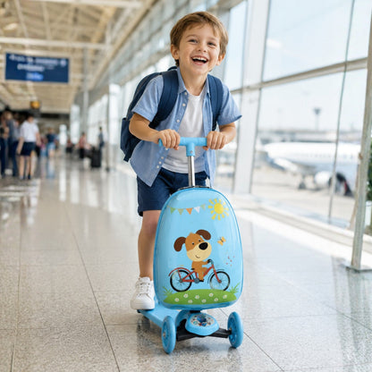 Smarter Kinderroller mit Reisekoffer - Fahrbarer Koffer - Wheelyshop