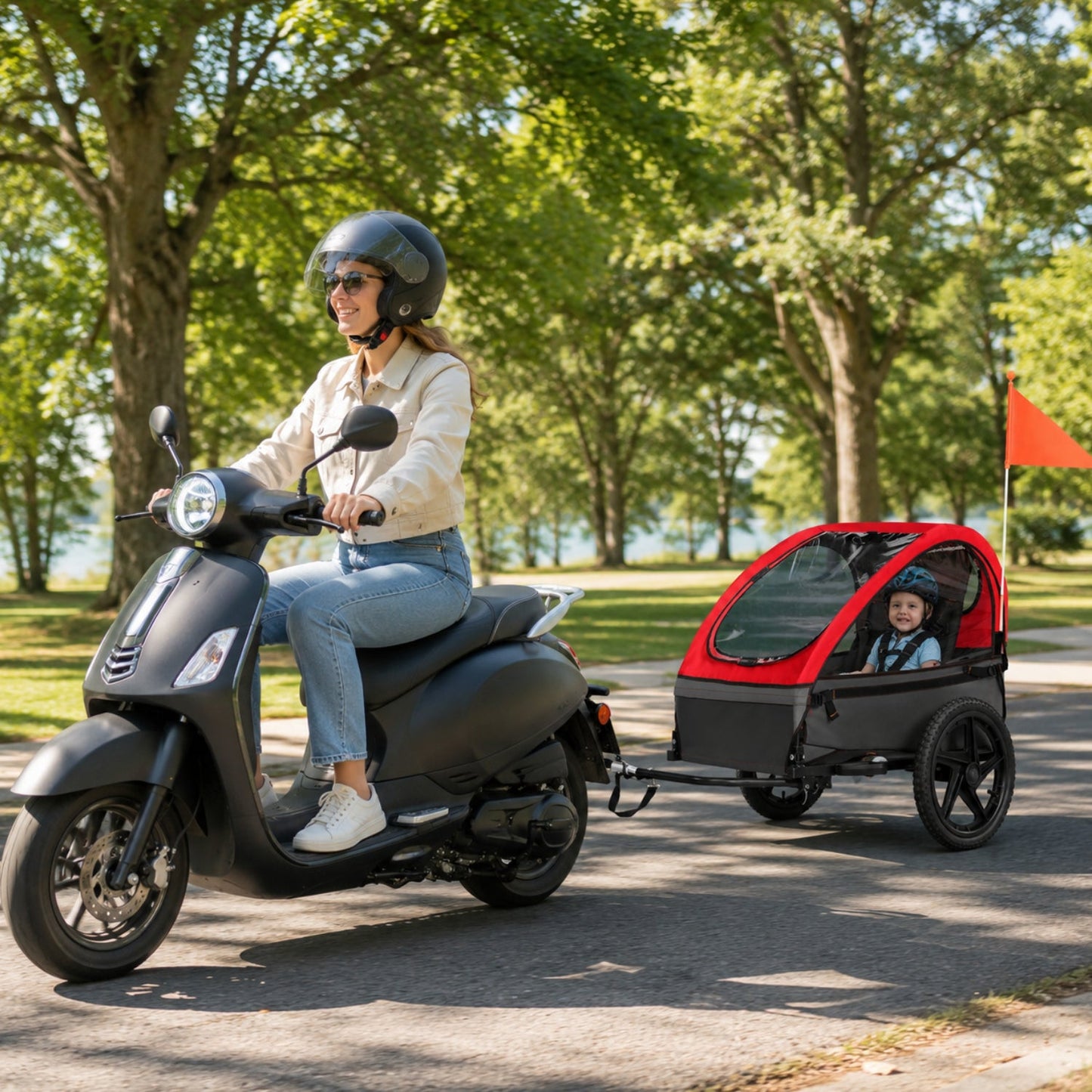 Smarter Kinderfahrradanhänger - Kinderfahrradanhänger - Wheelyshop