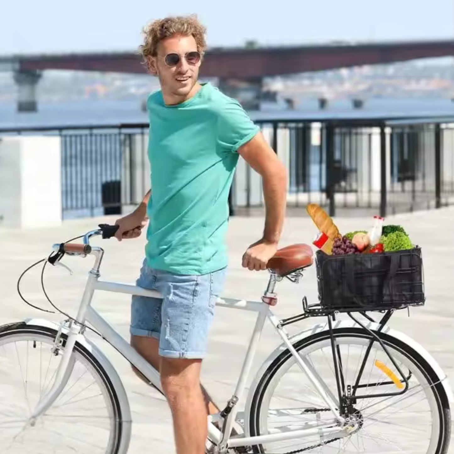 Smarter Fahrradkorb mit abnehmbarer Tasche - Zubehör - Wheelyshop