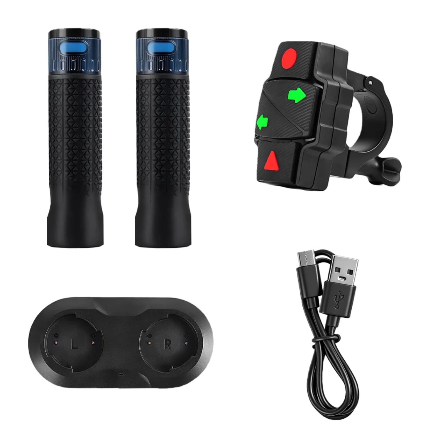 Smarte Gummigriffe mit Blinkern Plus - Zubehör - Wheelyshop