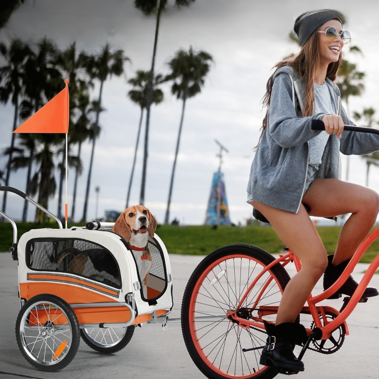 Hundeanhänger Fahrrad 20303B - Hundeanhänger - Wheelyshop