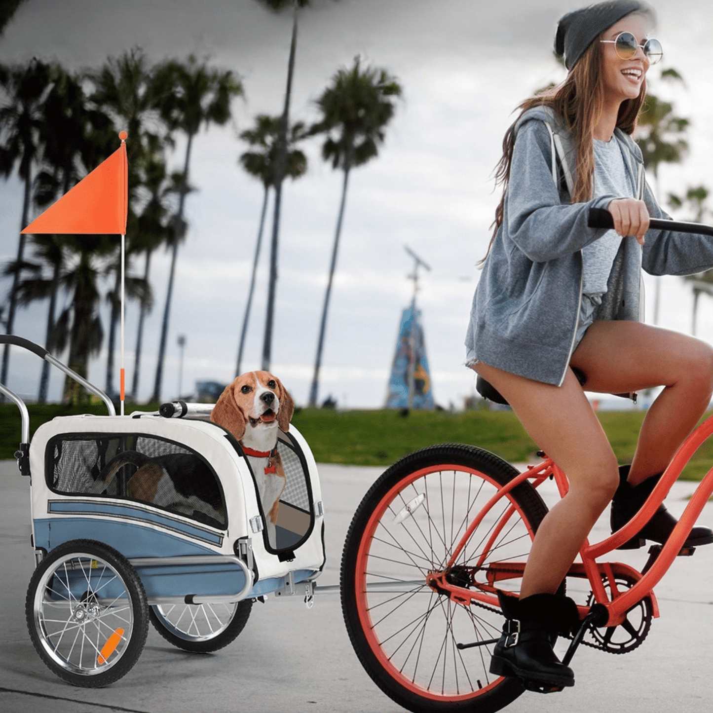 Hundeanhänger Fahrrad 20303B - Hundeanhänger - Wheelyshop