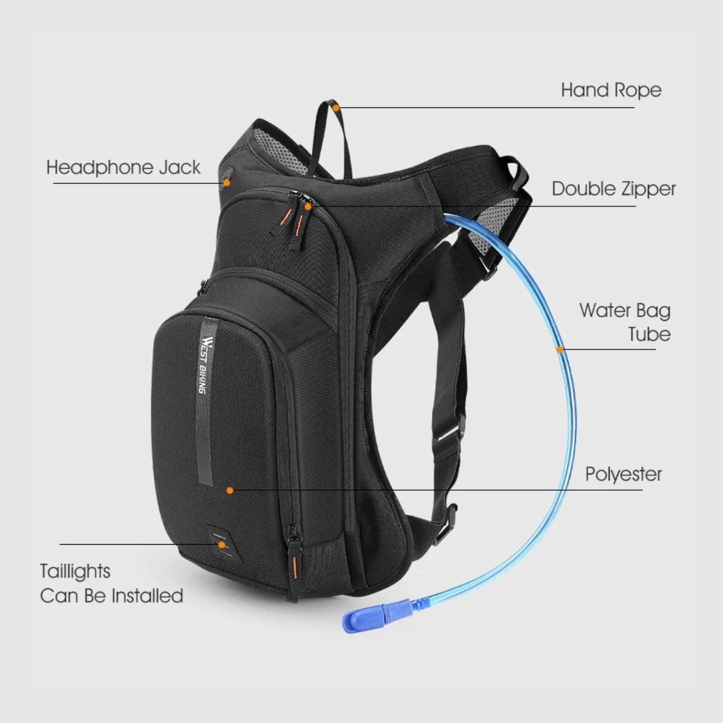 Smarter Rucksack mit Trinkblase - Zubehör - Wheelyshop