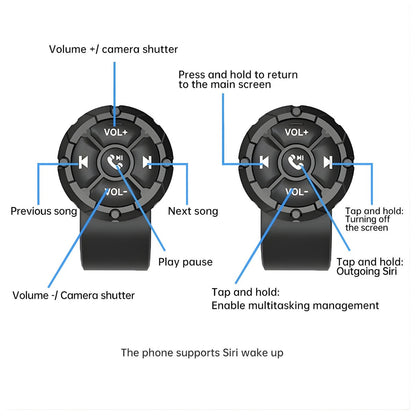 Smarte kabellose Fernbedienung Bluetooth-Mediensteuerung - Zubehör - Wheelyshop