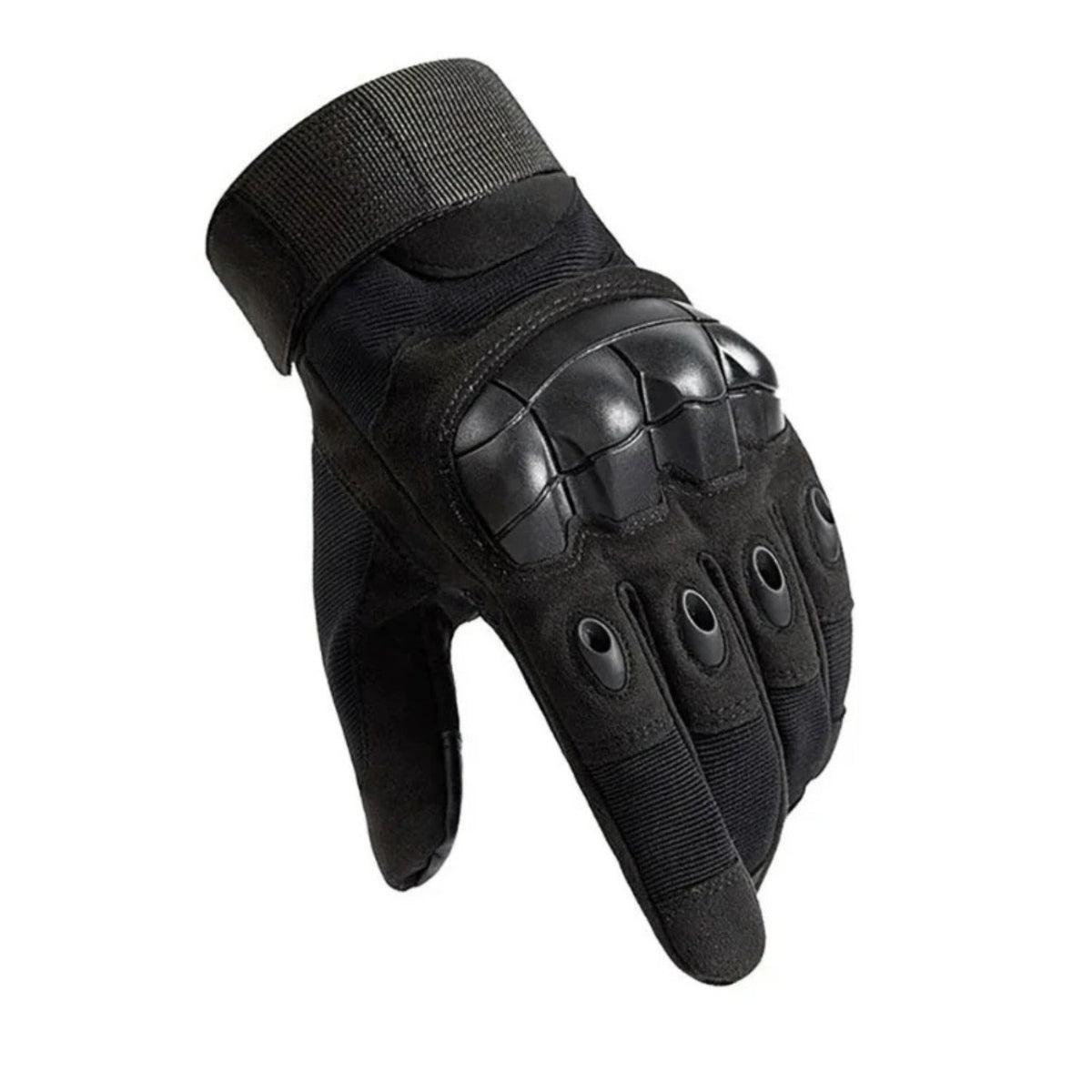 Smarte Handschuhe Military Edition in Schwarz in Schrägansicht