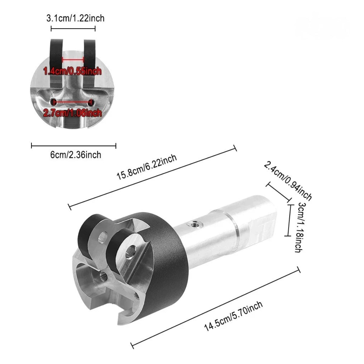 Lenkachse Faltmechanismus INOKIM OX/OXO - Ersatzteil - Wheelyshop