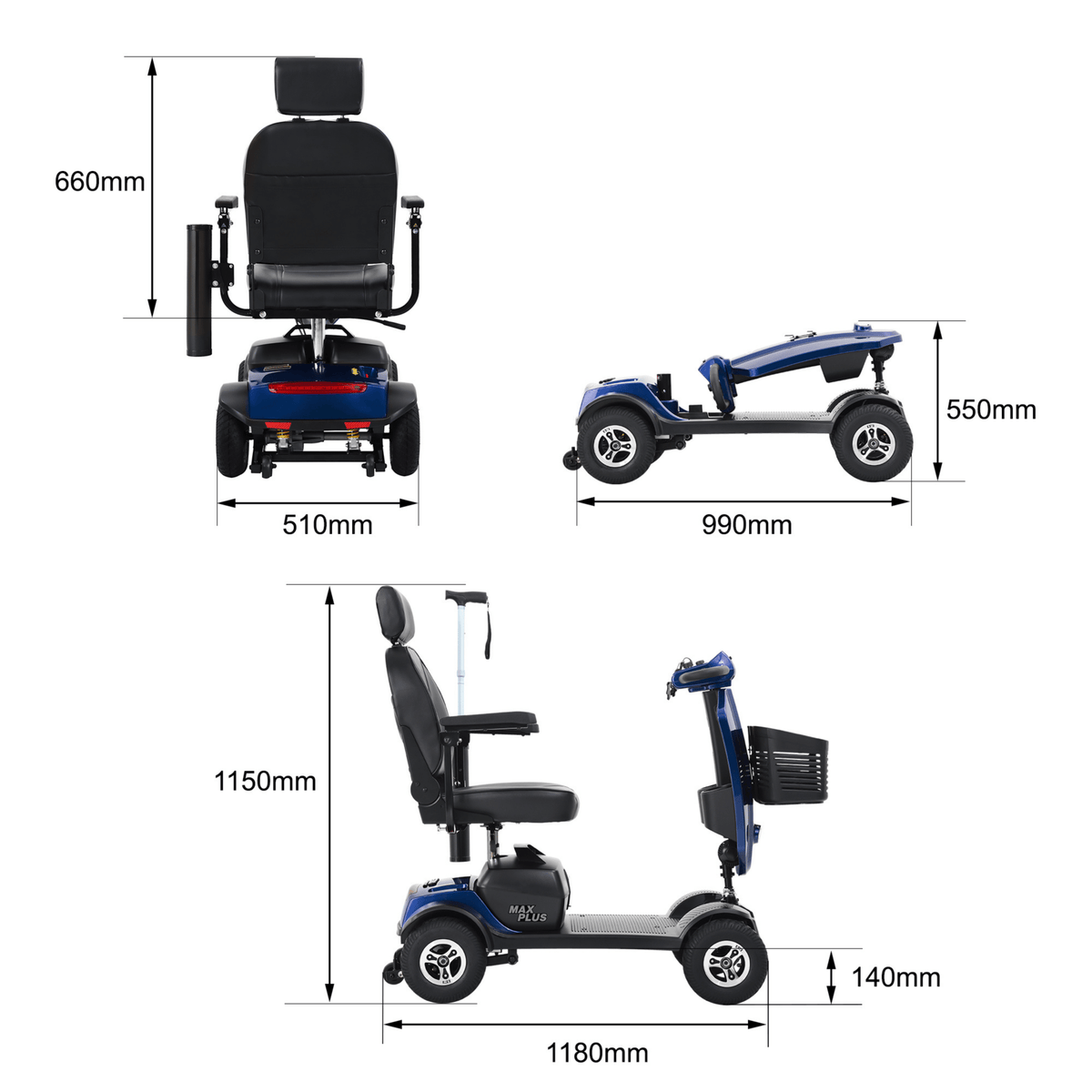 Sweetrich Max Plus - Elektrorollstuhl - Wheelyshop