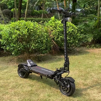 TEVERUN FIGHTER ELEVEN+ V4 E-Scooter schräg von vorne in einem Park