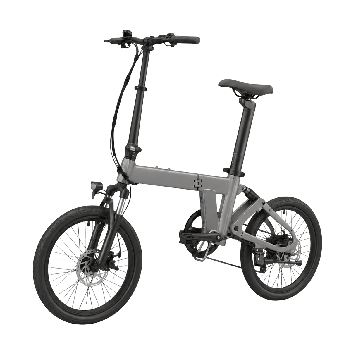 YANGOR H19 faltbares E-Bike in der Seitenansicht in Grau
