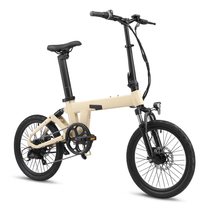 YANGOR H19 faltbares E-Bike schräg von vorne in Beige