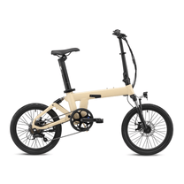 YANGOR H19 faltbares E-Bike schräg von hinten in Beige