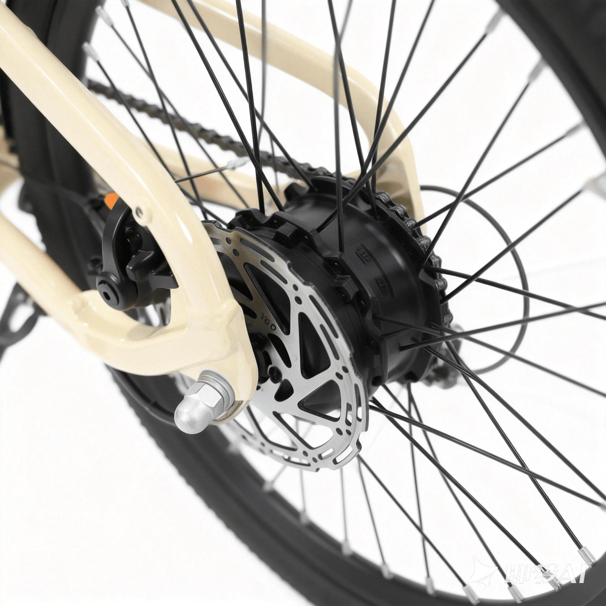 Nabenmotor des YANGOR H19 in Beige