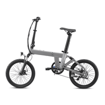 YANGOR H19 faltbares E-Bike in der Seitenansicht von der anderen Seite in Grau
