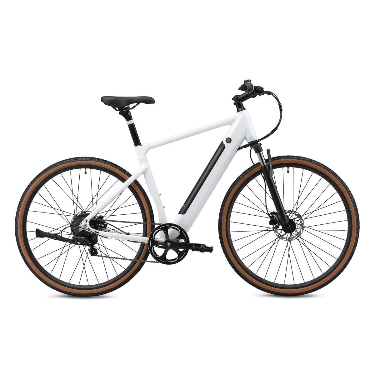 YANGOR H700 E-Bike in der Seitenansicht von der anderen Seite in Weiß
