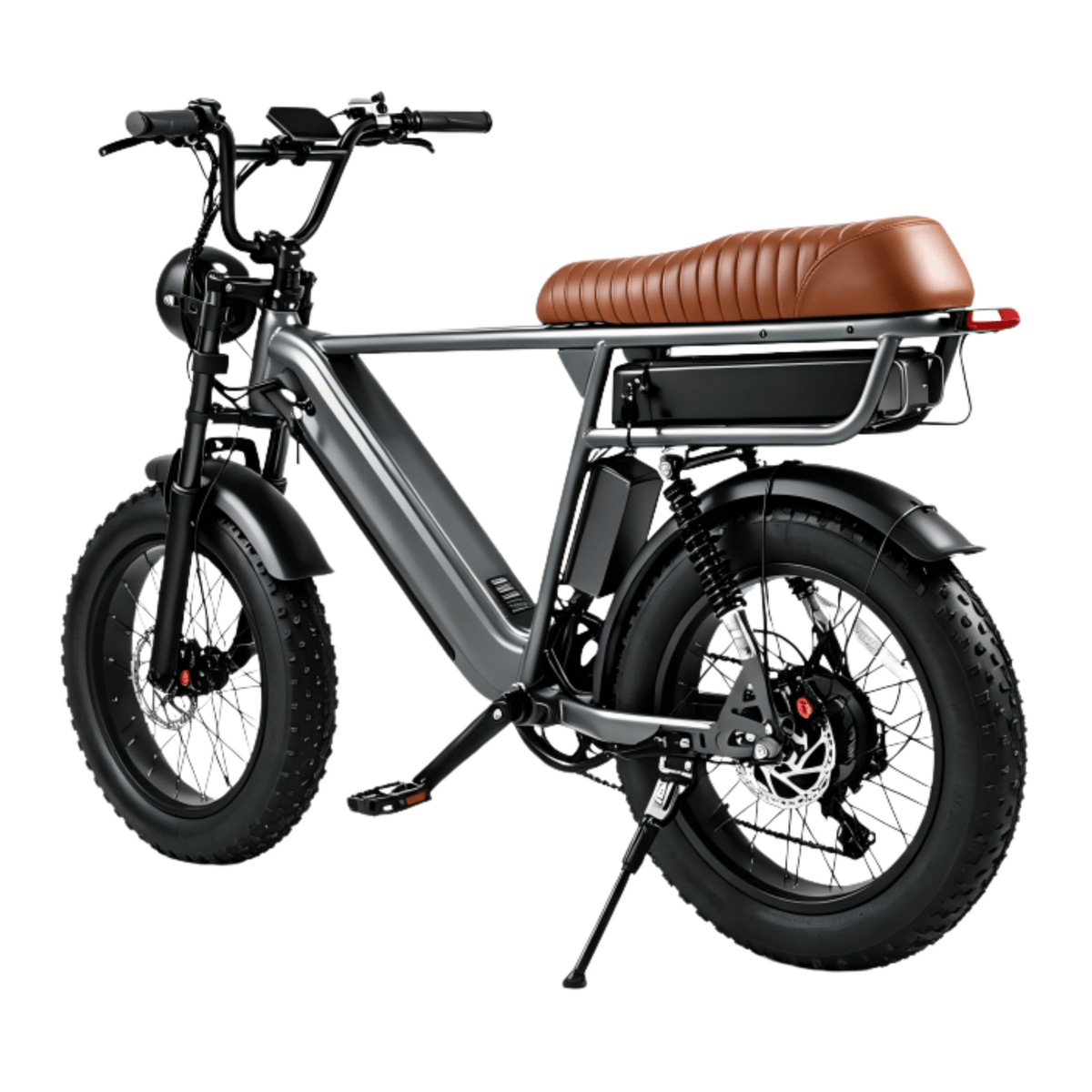 YANGOR Y20 Pro Max Fatbike-E-Bike schräg von vorne in Grau